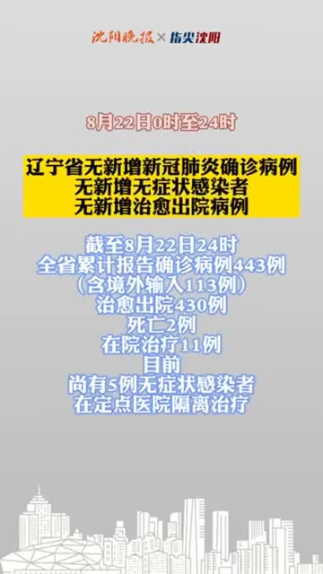 辽宁疫情最新情况今日报告